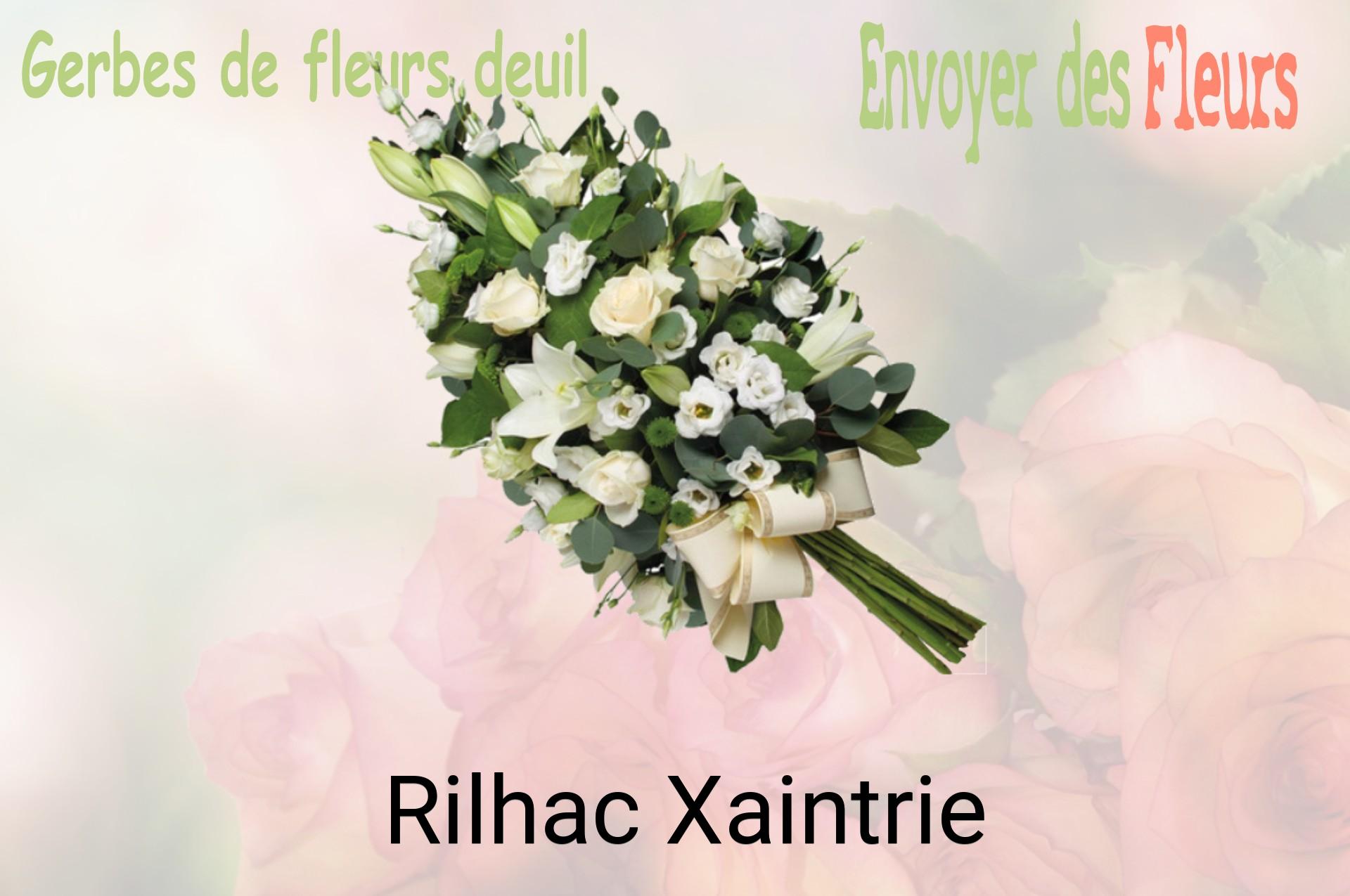 Gerbe de fleurs de deuil livrée à Rilhac-Xaintrie